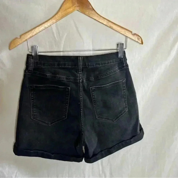 Banana republic black high rise denim shorts - Picture 3 of 3